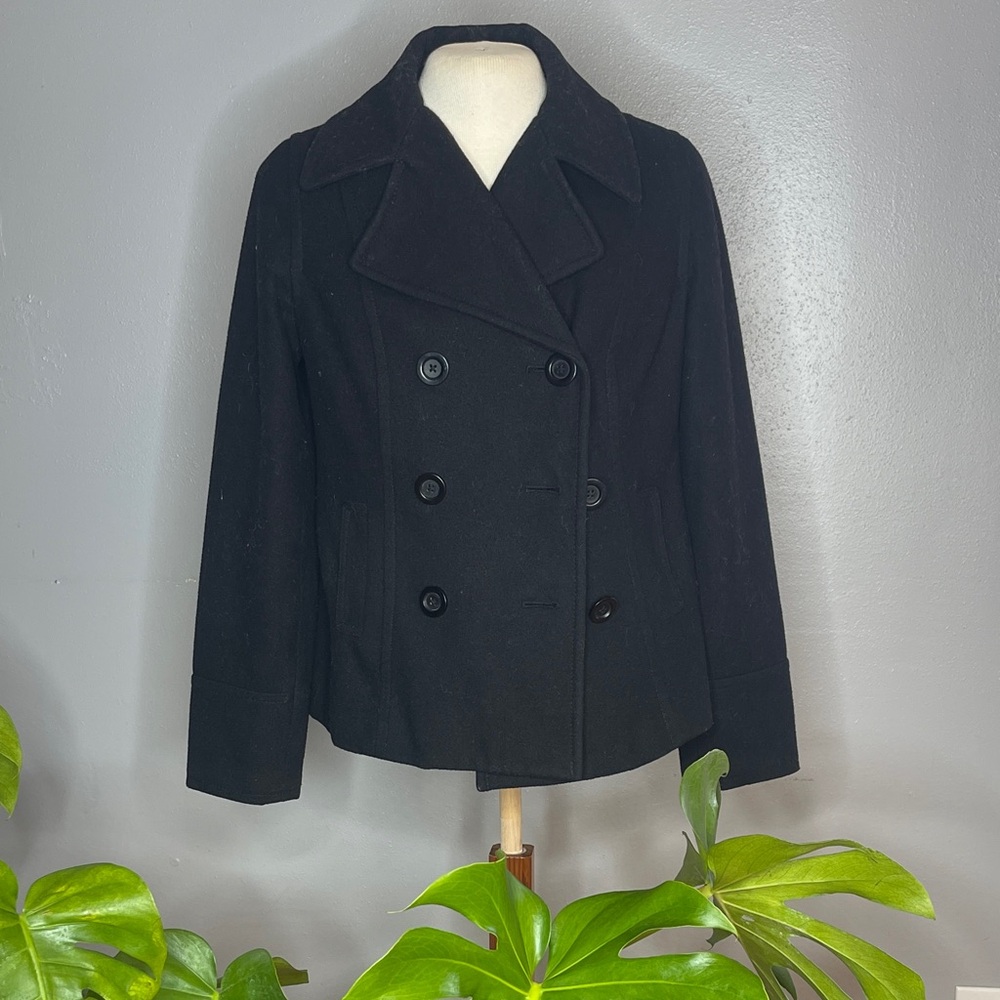 Old Navy Women's Classic Black Pea Coat